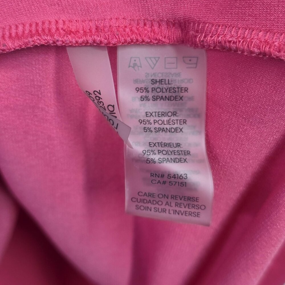 Karl Lagerfeld Paris Blouse Womens Large Pink Ruffle Bell Sleeve Top Chic Preppy - Picture 7 of 7
